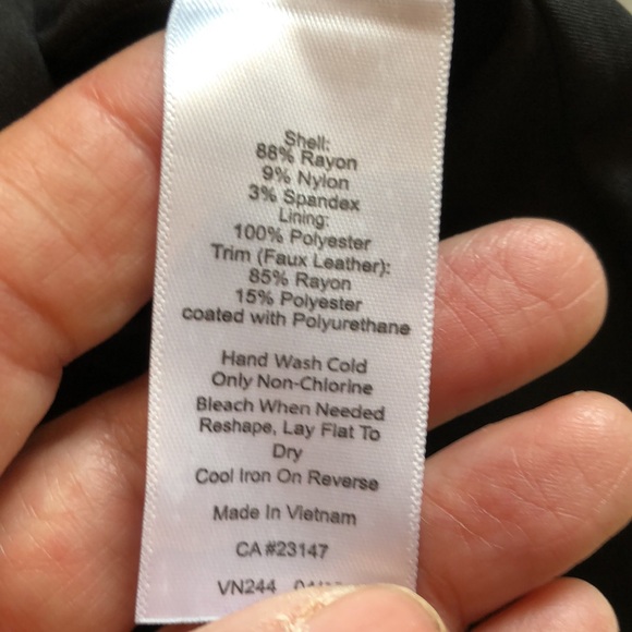 Talbots black/white houndstooth pattern pencil skirt - Picture 6 of 6